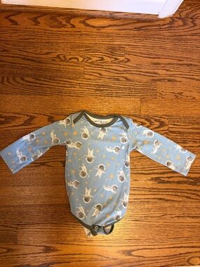 Copper Pearl Blue Astronaut Print Long-Sleeve One-Piece Bodysuit - Kids